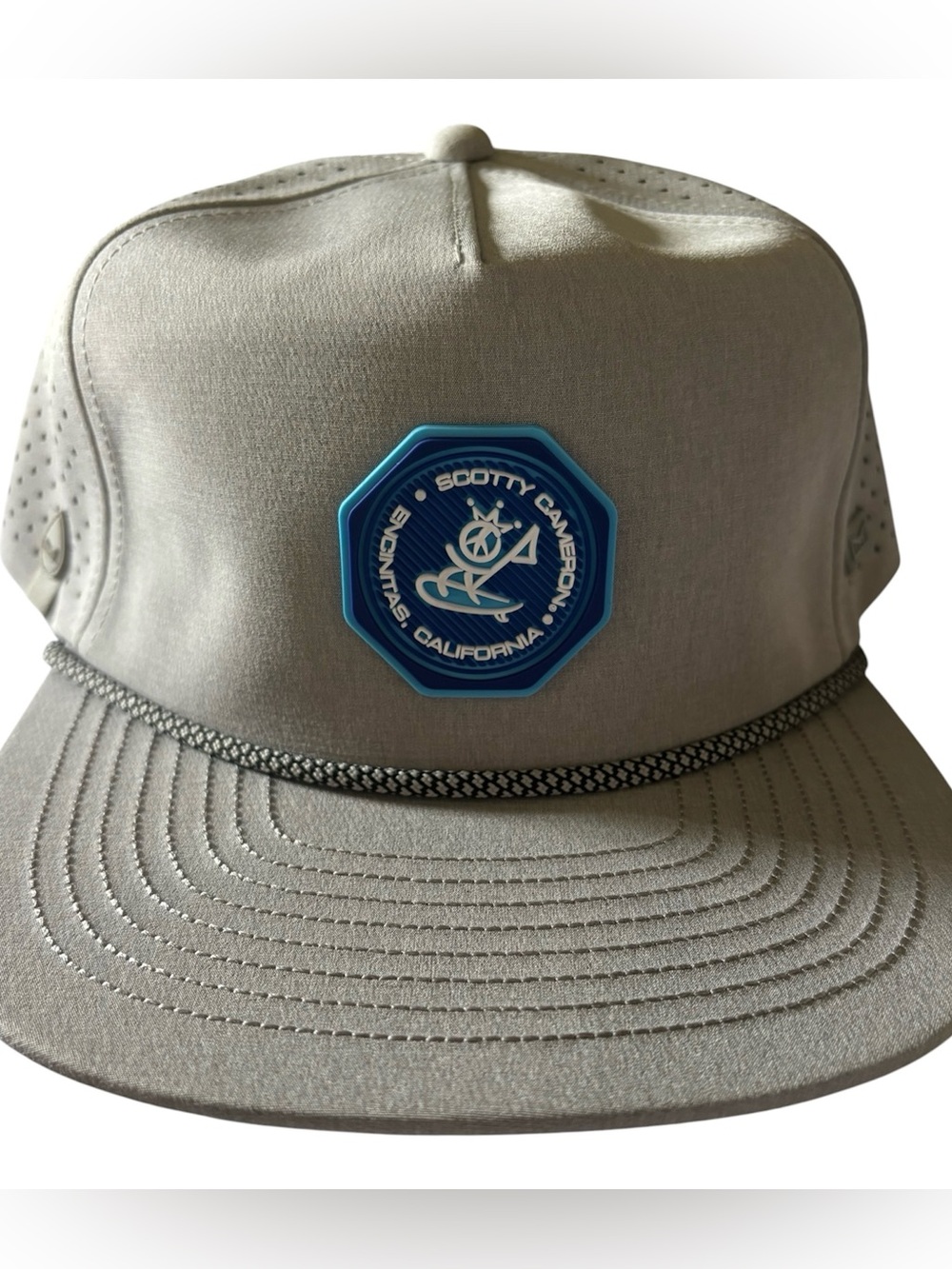 NWT Scotty Cameron Gallery Melin SC PEACE FLAG SURFER BRAIDED ROPE Hat Gray 2026